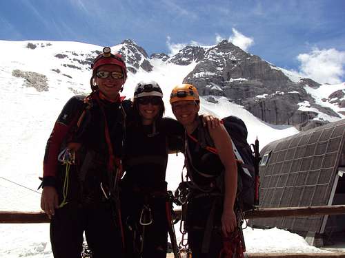 Hero's shot after climbing Marmolada(in the background)
