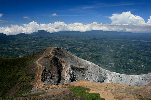 View from Gunung Sinabung's summit