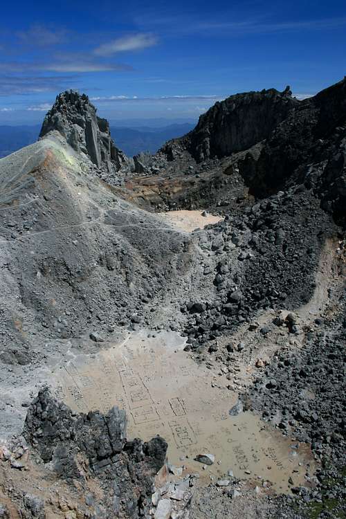Gunung Sinabung's summit crater