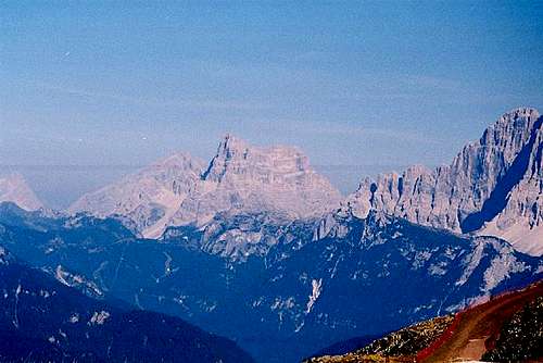 Monte Pelmo and the Civetta...