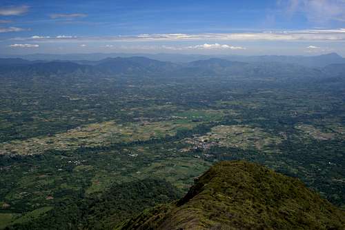 View SW from Gunung Sinabung's summit