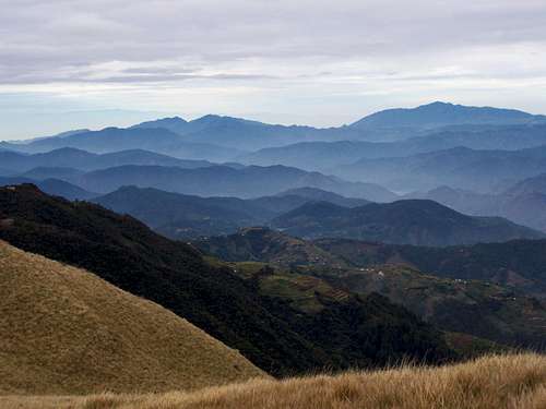 Outlook to NW from Mt. Pulag