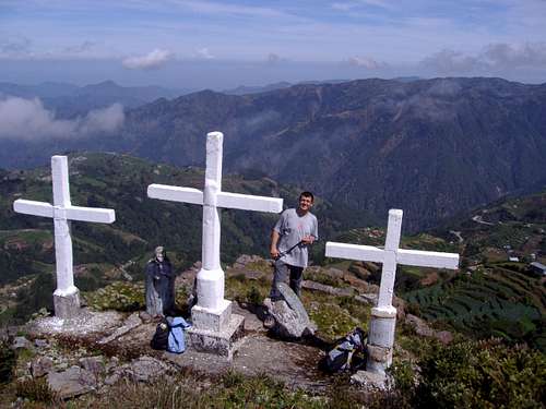 The Calvary on the peak of Mt. Singakalsa
