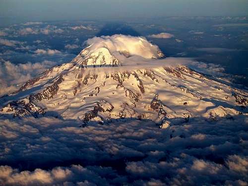 Mt. Rainier from above