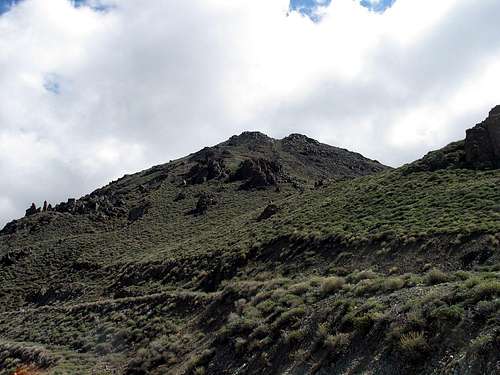 The mountain from the mining road