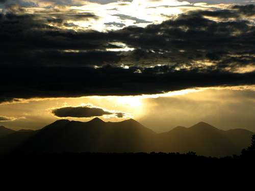 Sunrise over the La Sal Mountains