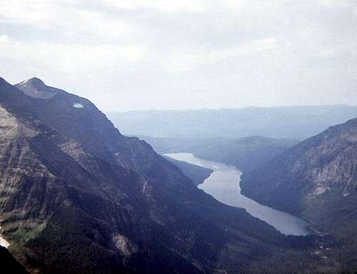 Bowman Lake from Thunderbird Mountain