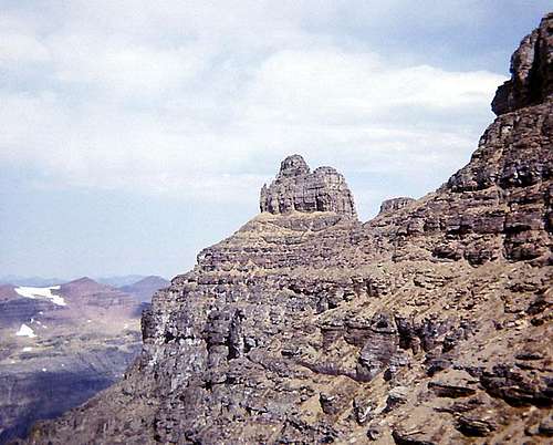 Thunderbird Mountain, upper west face