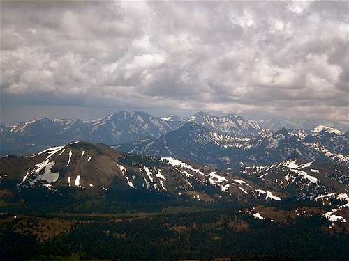 Highland Peak from Red Lake Peak