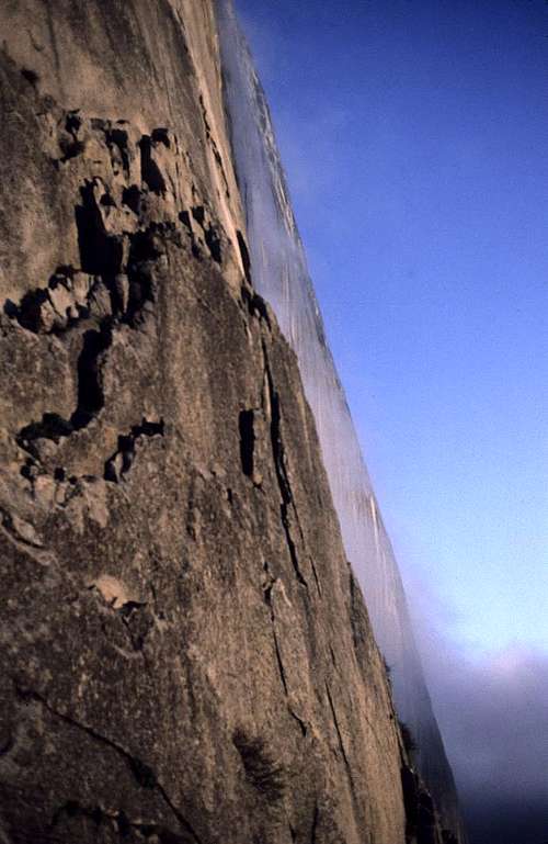 Mist on the Northwest Face of Half Dome