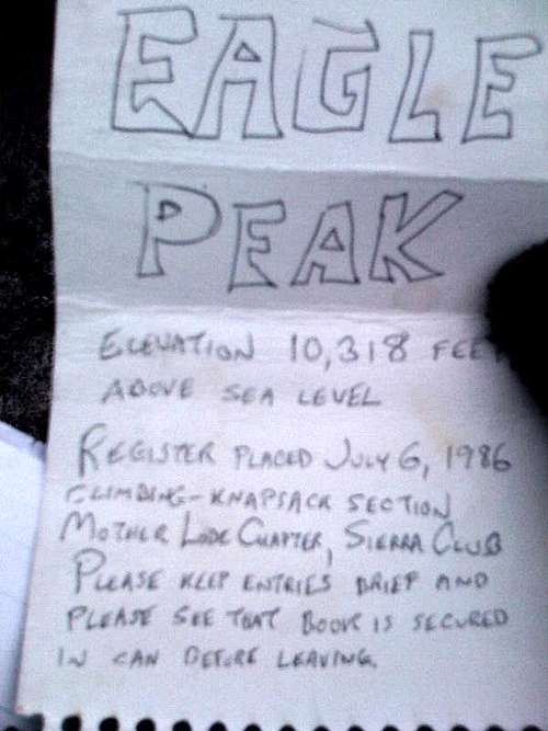 Eagle Peak Summit