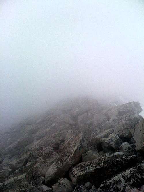 Summit clouded up