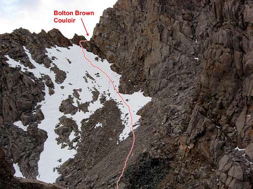 Entry into the zigzaggin of Bolton Brown