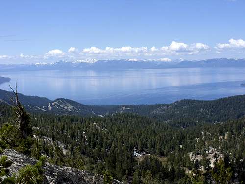 Lake Tahoe from the top of Peak 9225