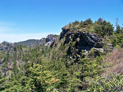 Along the spine of Grandfather Mountain
