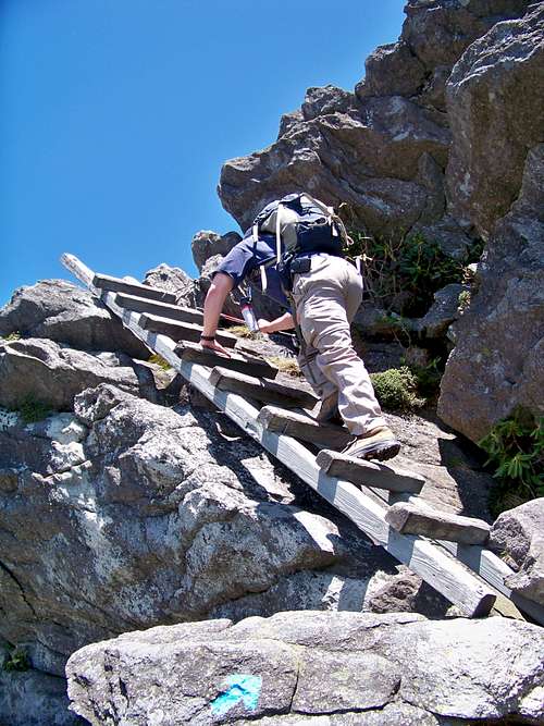 Attic Window Peak, Grandfather Trail Ladders