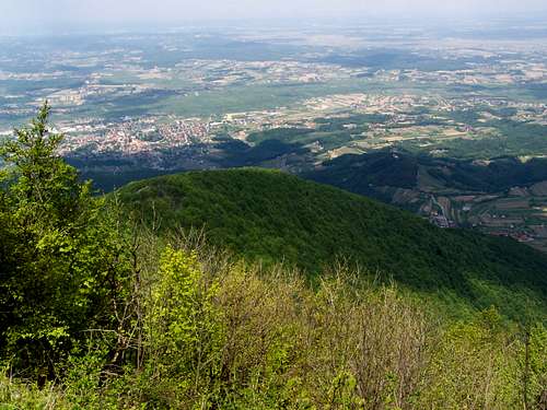 View to north from the peak of Ivanšcica