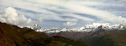 Matterhorn (4478m) und Monte...
