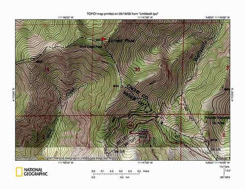 James Peak (UT) map
