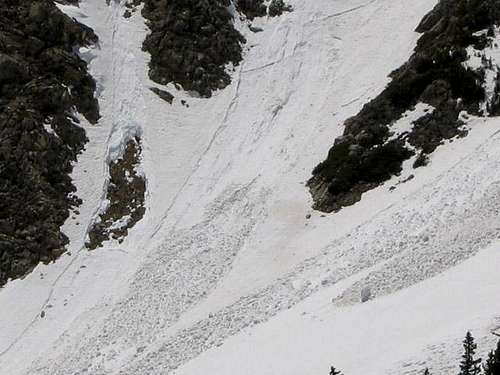 Several wet slab avalanches...