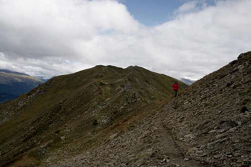 On the Plaschweller Summit Ridge