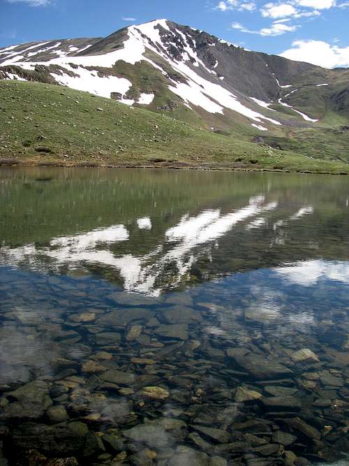 Reflection of Argentine Peak in Shelf Lake