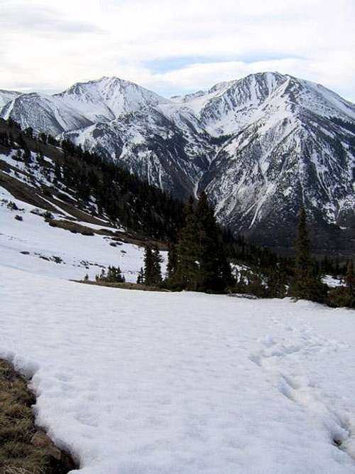 Mount Belford (left) from the...