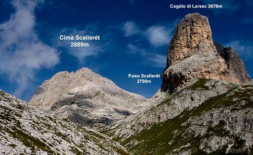Cima Scalieret from Scalette pass