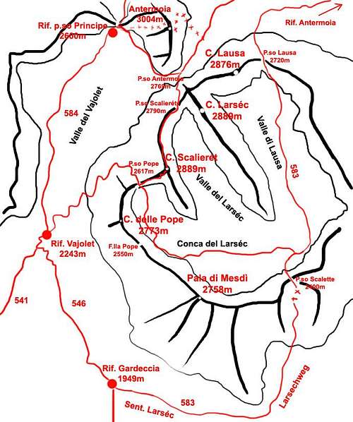 Larséc map