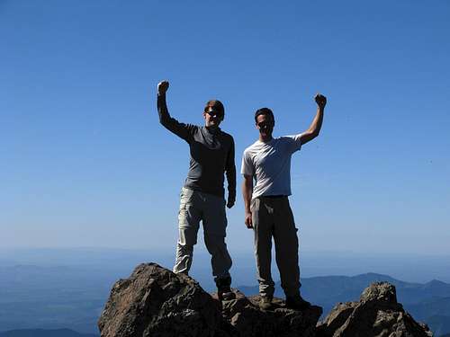 Posing On Mount Ellinor Summit