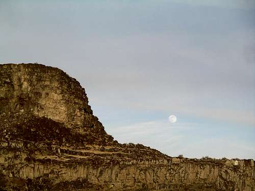Moonrise over Shoshone