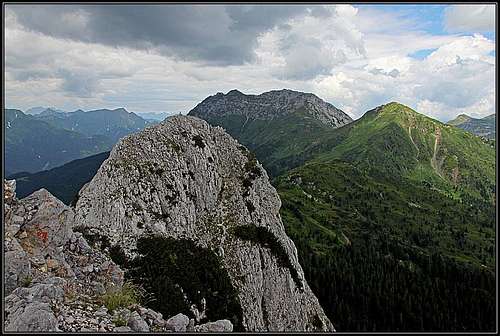 The summit of Monte Salinchiet