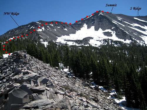 Diamond Peak: Upper SW Ridge