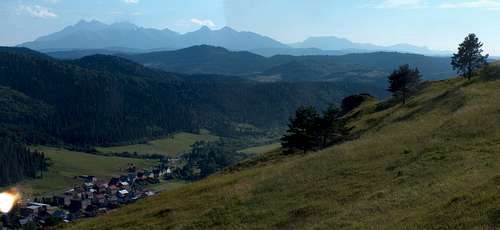 The Tatras from Pass Lesnické Sedlo