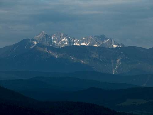 The Tatras from Wysoki Wierch (Małe Pieniny)