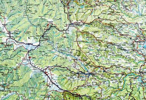 Pack Alps topo map