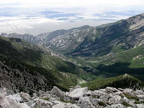 Granite Creek Canyon from the summit