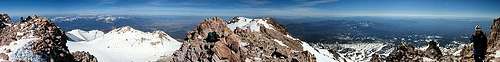 Mt Shasta Summit Panorama