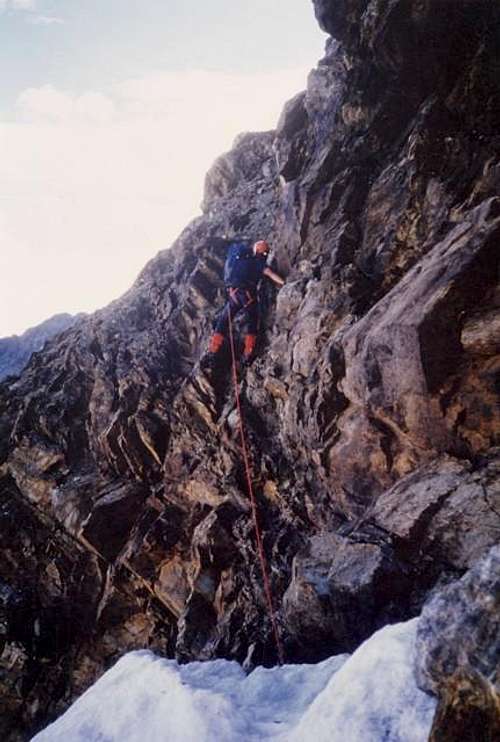 28 luglio 1984: at the base of the North face<br> of monte Emilius <i>3559m</i>