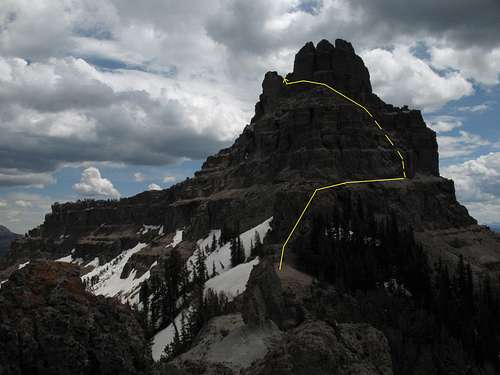 Sublette Peak-- Route Diagram