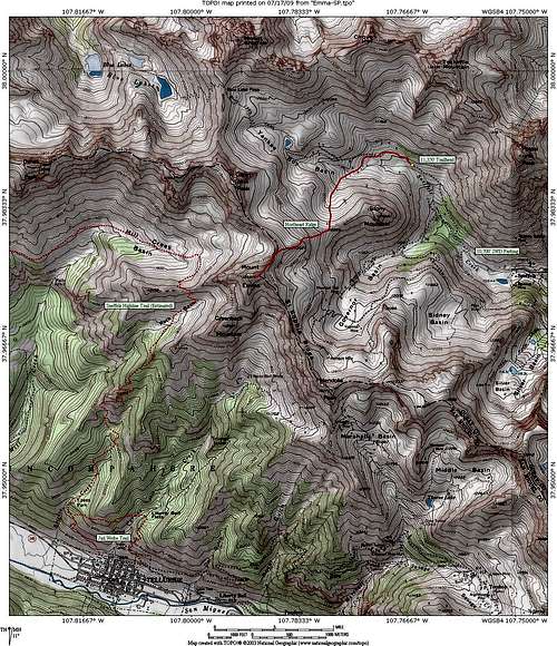 Mount Emma Area Map