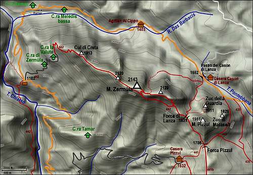 Monte Zermula map