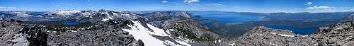 Mt Tallac Summit Panorama