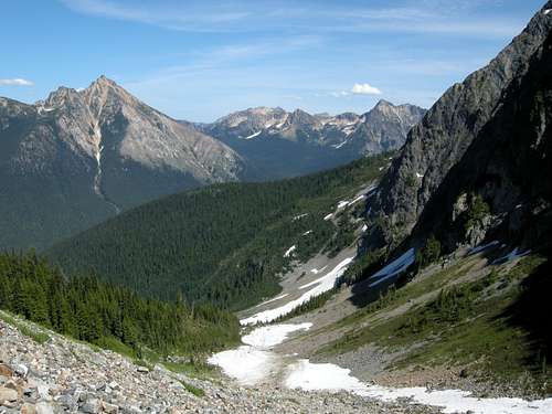 Looking north to Mount Hardy