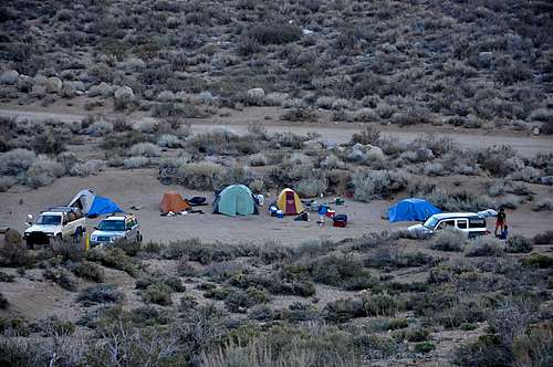 camping at The Buttermilks...