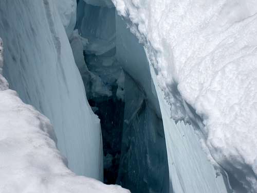 Crevasse on Sulphide Glacier