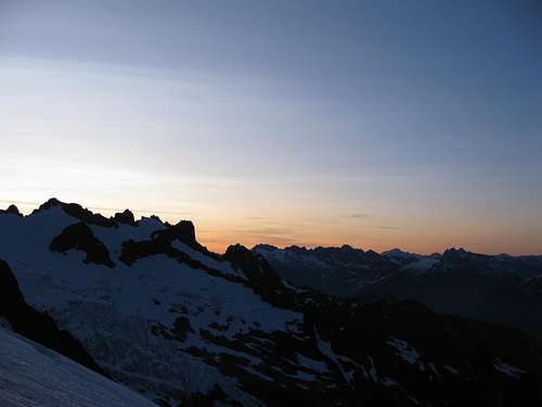 Sunrise on Sulphide Glacier Route to Mt. Shuksan