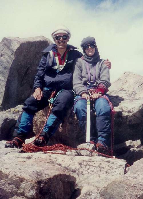 Rik and Vanessa on Gannett Peak