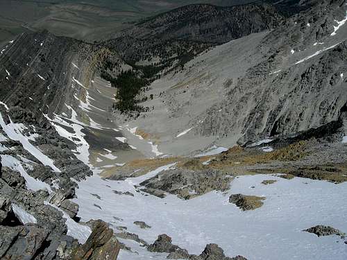 Looking down from COR