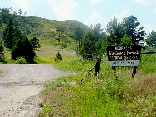 Soldier Creek Wilderness Area entrance